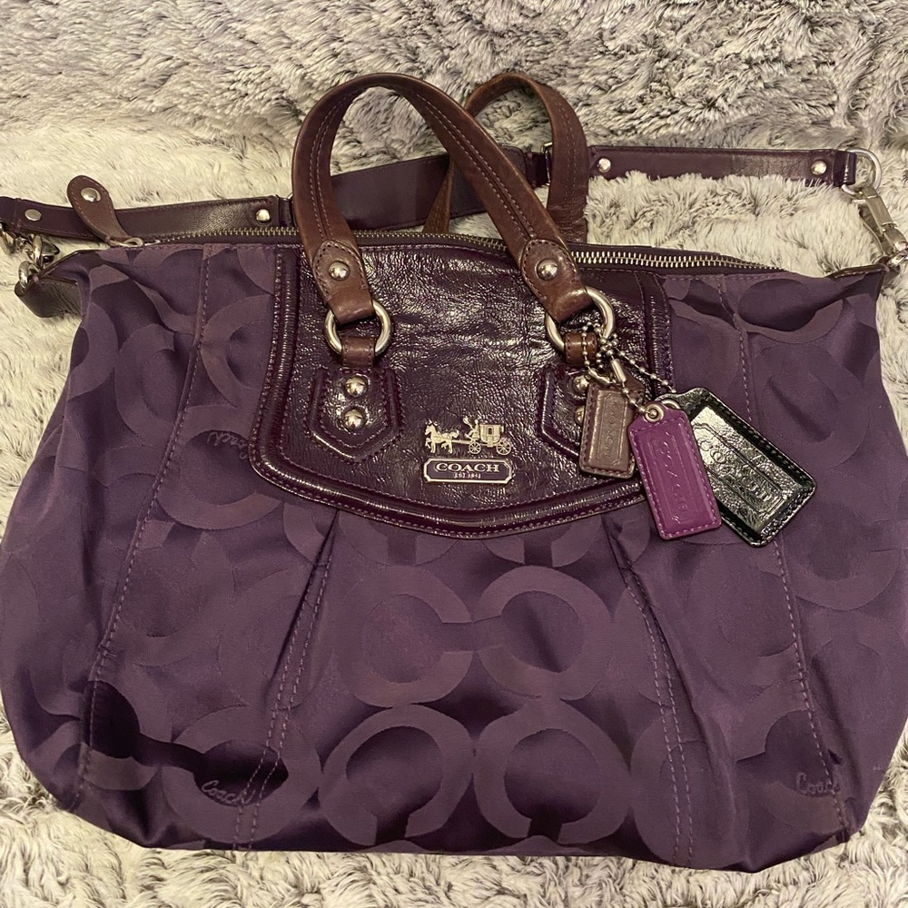 Coach Eggplant Vintage Barrel Handbag